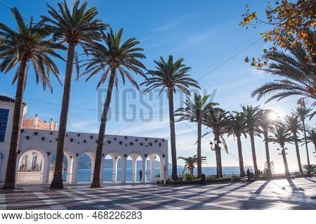 Nerja, Spain : 2022 November 19 : Nerja, Spain : 2022 November 22 : Church Of El Salvador In The Tou