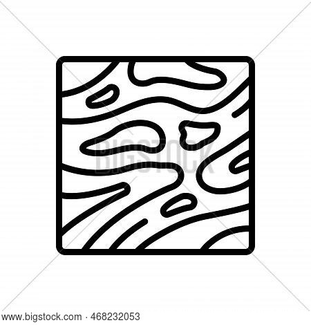 Black Line Icon For Marble Tile Granite Marmoreal Stone-marble Rock-marble