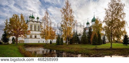 Panoramic View Of The Temples Of The Nikolo-vyazhishchsky Monastery (vyazhishchi Convent Of St. Nich