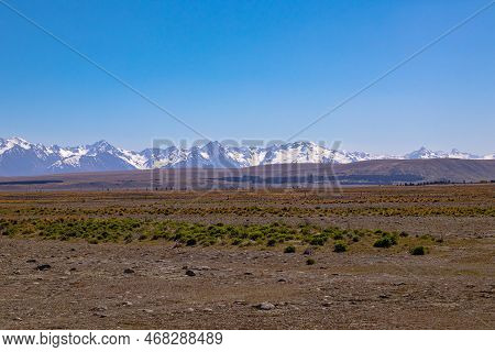 View From The Lake Tekapo Fairlie Road, New Zealand