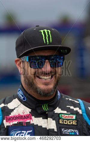 Ken Block American Professional Rally Driver During The Red Bull Grc