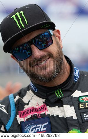 Ken Block American Professional Rally Driver During The Red Bull Grc