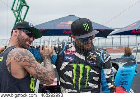 Ken Block American Professional Rally Driver During The Red Bull Grc