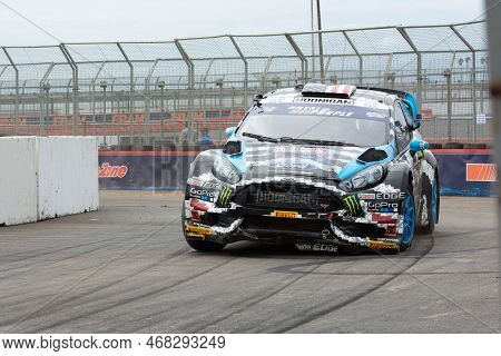 Ken Block American Professional Rally Driver During The Red Bull Grc