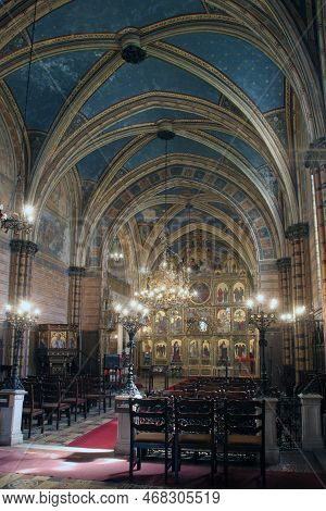 Krizevci, Croatia - May 09, 2012: Greek Catholic Cathedral Of The Holy Trinity In Krizevci, Croatia 