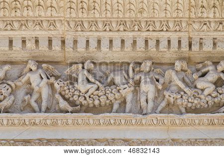 Kostel St. Angelo. Lecce. Puglia. Itálie.