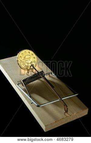 Metáfora de negocios de moneda de euro