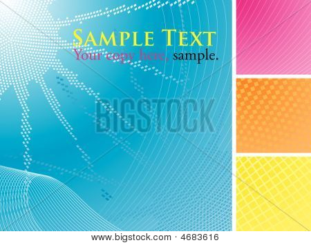 Vektor nyári nap & tengeri absztrakt textúra elemek & háttér beállítása