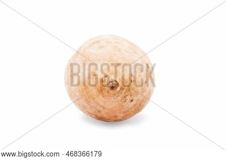 Sweet Potato With Slices Isolated On White
