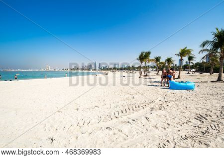 View Of Al Mamzar Beach Park In Dubai, United Arab Emirates