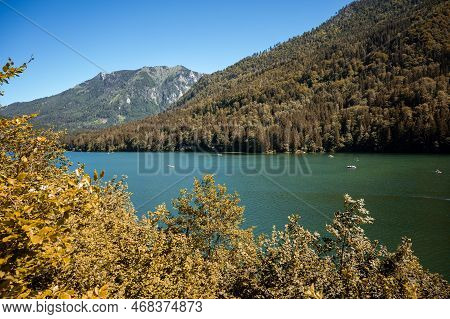 Lunz Am See, Austria - July 06 2022: Lunz Am See Is A Municipality In The District Of Scheibbs, Lowe