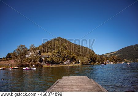 Lunz Am See, Austria - July 06 2022: Lunz Am See Is A Municipality In The District Of Scheibbs, Lowe