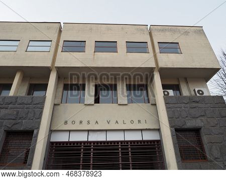 Borsa Valori Transl. Stock Exchange In Turin