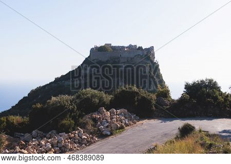 Angelokastro Castle Near Palaiokastritsa And Krini, Corfu Island, Ionian Sea, Central Corfu And Diap