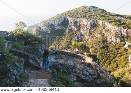 Angelokastro Castle Near Palaiokastritsa And Krini, Corfu Island, Ionian Sea, Central Corfu And Diap