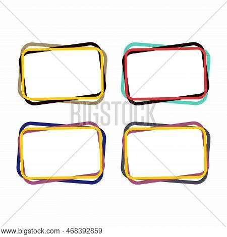 Template Banner, Frame For Text. Abstract Banner Template. Frame For Placing Text