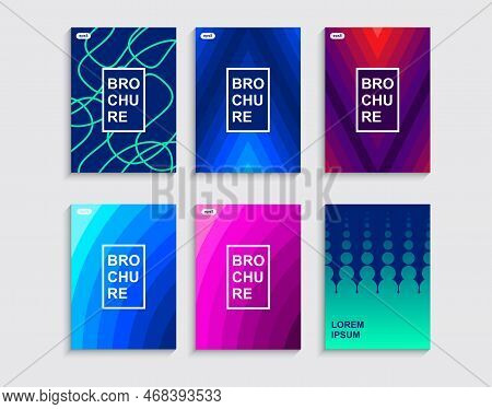 Minimal Covers Design. Colorful Halftone Gradients. Future Geometric Patterns.