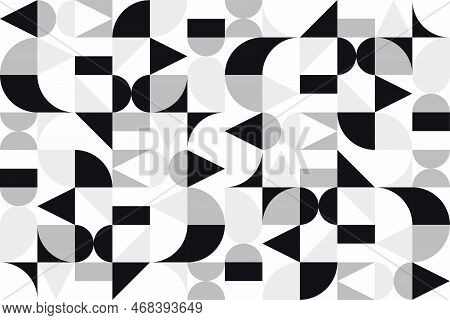 Geometry Minimalistic Artwork Poster With Simple Shape And Figure. Abstract Vector Pattern Design In