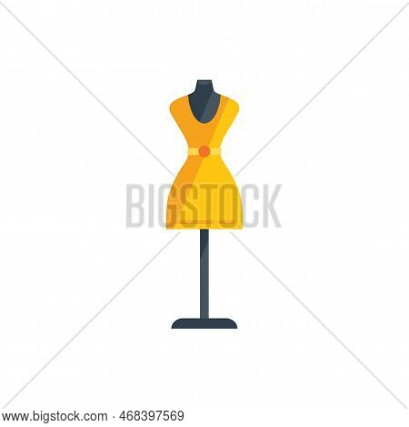 Clothing Mannequin Icon Flat Vector. Repair Tailor. Cloth Sewing Isolated