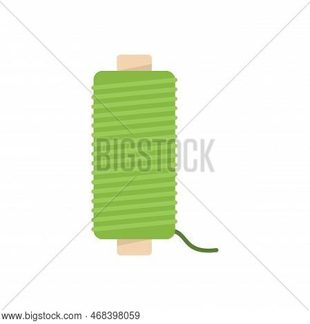 Thread Icon Flat Vector. Broken Cloth. Taillor Clothing Isolated