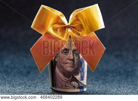 Modified Decorative 100 Dollar Bill Artwork For Design Purpose