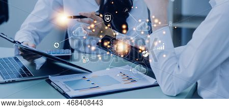 Digital Transformation Technology Strategy, Iot, Internet Of Things. Transformation Of Ideas And The