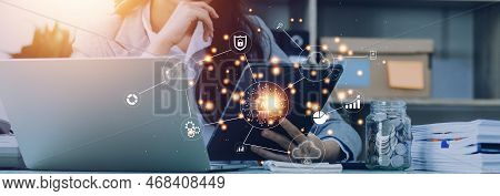 Digital Transformation Technology Strategy, Iot, Internet Of Things. Transformation Of Ideas And The