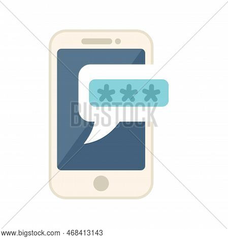 Phone Lock Icon Flat Vector. Ui Page Log. Mobile Design Isolated