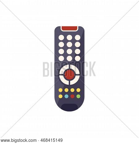 Air Conditioner Remote Control Icon Flat Vector. Business Center. Monitor Process Isolated