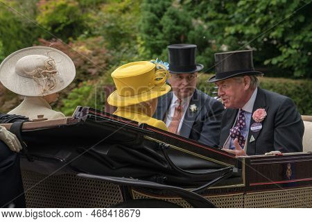 Prince Andrew At The Royal Ascot Carriage Procession On 19th June 2018