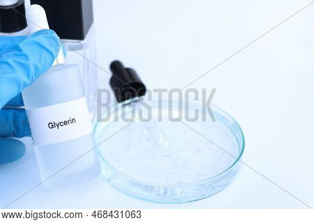Glycerin In A Bottle, Chemical Ingredient In Beauty Product, Skin Care Products