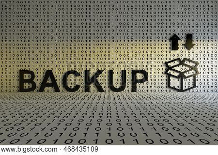 Backup Concept Text Sunlight 3d Render Illustration