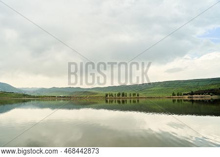 View Of The Beautiful Lake Lisi. Lisi Park In Tbilisi, Georgia