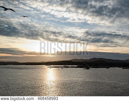 Beautiful Sunrise Morning At Sardinia Coast