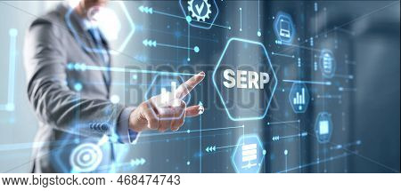 Serp. Search Engine Results Page. Search Terms Concept