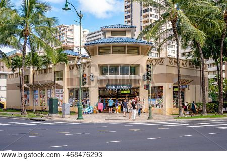 Honolulu, Hawaii - January 1, 2023: An Abc Stores Outlet In Waikiki.