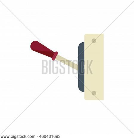 Breaker Off Icon Flat Vector. Fuse Box. Fuse Panel Isolated