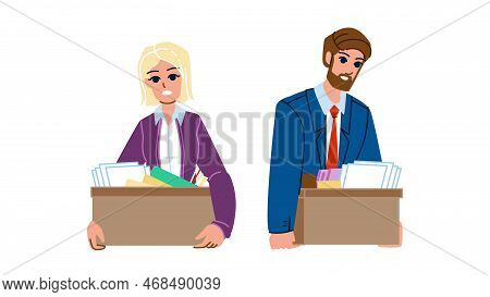 Dismissal Office Vector. Job Loss, Employee Fired, Business Work, Jobless Career, Employment, Unempl