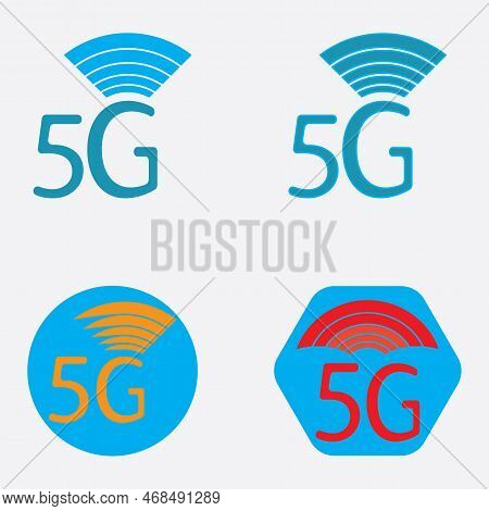 Five G Logo  Vector Illustrations