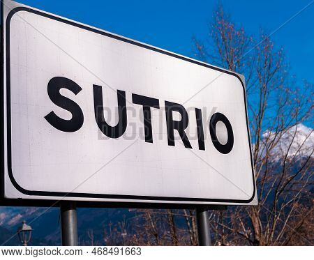 Sutrio, Italy - December 29, 2022: Sutrio Is A Village In The Province Of Udine In The Italian Regio