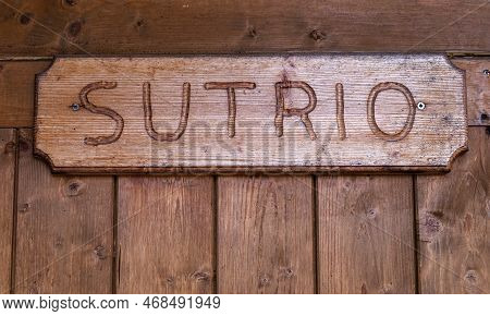 Sutrio, Italy - December 29, 2022: Sutrio Is A Village In The Province Of Udine In The Italian Regio