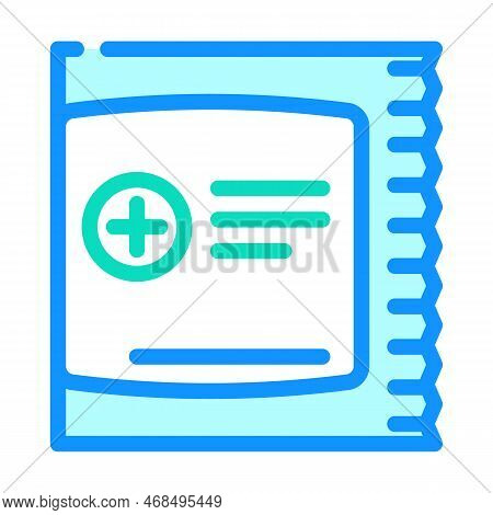 Antiseptic Wipe First Aid Color Icon Vector. Antiseptic Wipe First Aid Sign. Isolated Symbol Illustr