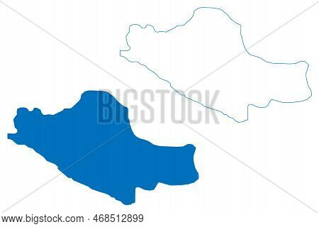 Lake Sheshnag (republic Of India) Map Vector Illustration, Scribble Sketch Map