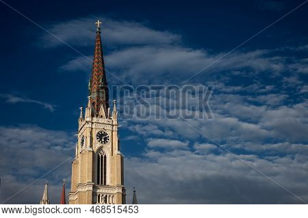 The Name Of Mary Church, Also Known As Novi Sad Catholic Cathedral Or Crkva Imena Marijinog During A