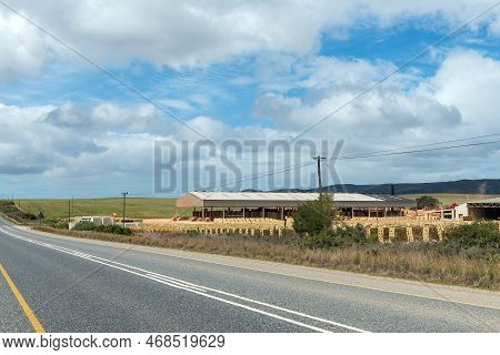 Bredasdorp, South Africa - Sep 23, 2022: A Brick Factory Between Bredasdorp And Napier In The Wester