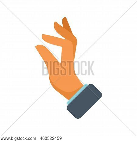 Change Gesture Icon Flat Vector. Finger Hold. Position Up Isolated