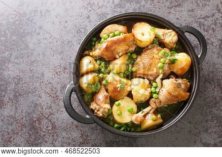 Chicken Vesuvio Is Pan-seared And Baked Chicken, Potatoes, And Peas With A Ridiculously Delicious He