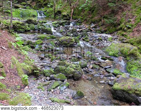 Scenic Dickson Falls In Fundy National Park