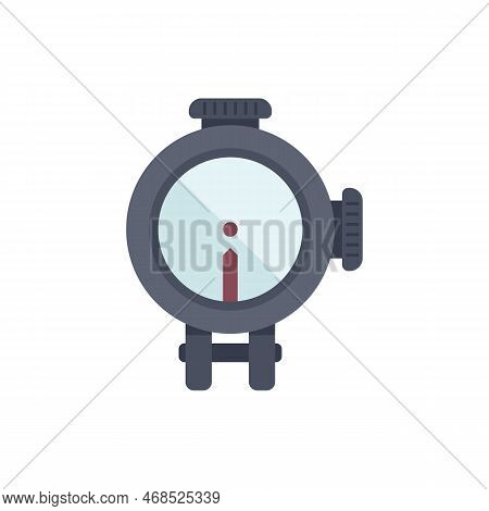 Sight Icon Flat Vector. Rifle Scope. Target Scope Isolated