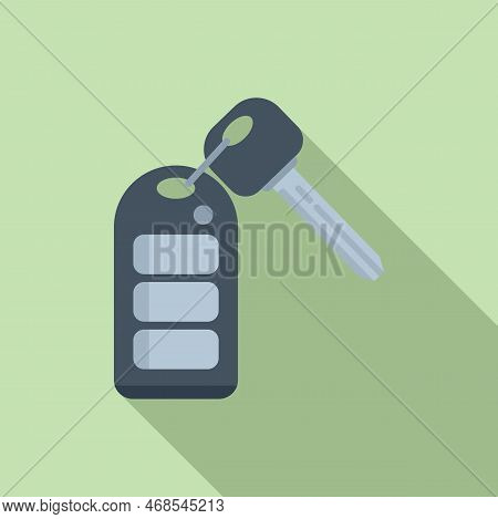 Auto Car Key Icon Flat Vector. Smart Remote Button. Vehicle Lock